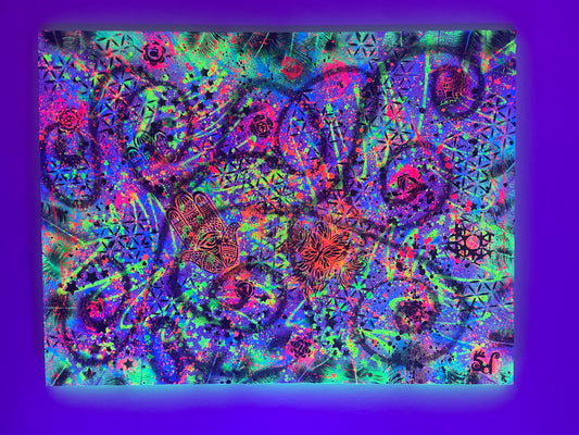 "Flow State" 5d Love Portal - Original Canvas Painting 36"x48"x1.5"