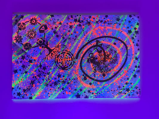 "The Ascension Portal" 5d Love Portal - Original Canvas Painting 24"x36"x5/8"