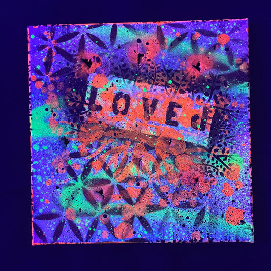 "Wholly Loved" 5d Love Portal Canvas - Original Painting - 10"x10"x3/4"