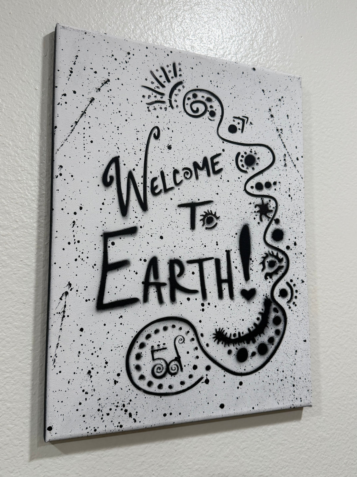 Welcome to Earth5d | Black and White ~ Transmission Portal Painting