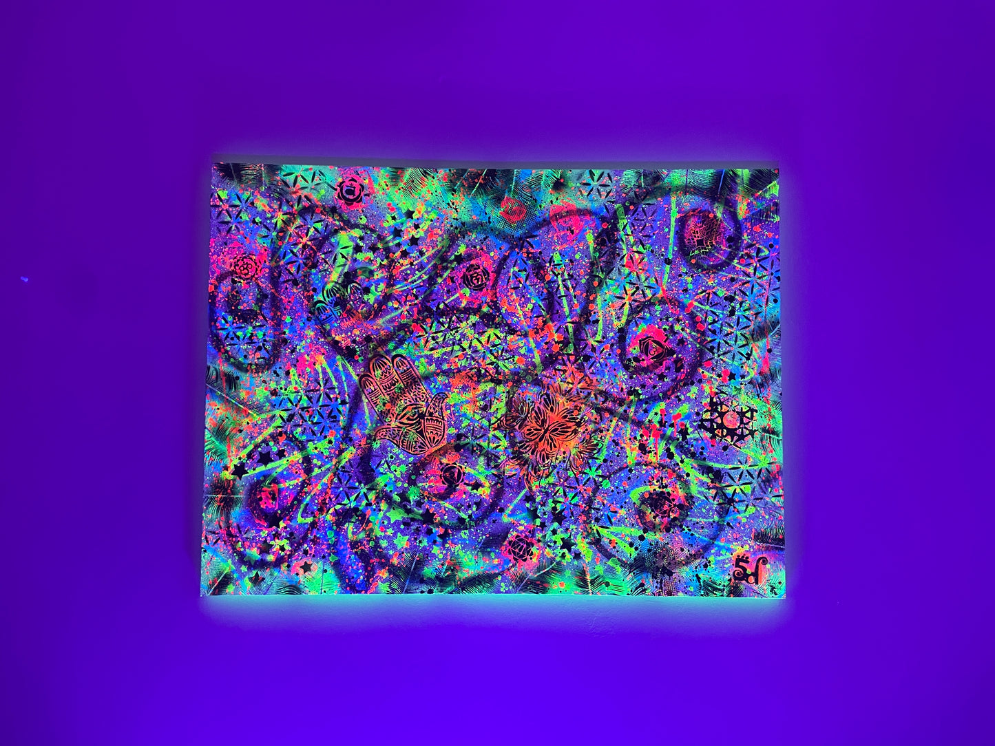 "Flow State" 5d Love Portal - Original Canvas Painting 36"x48"x1.5"