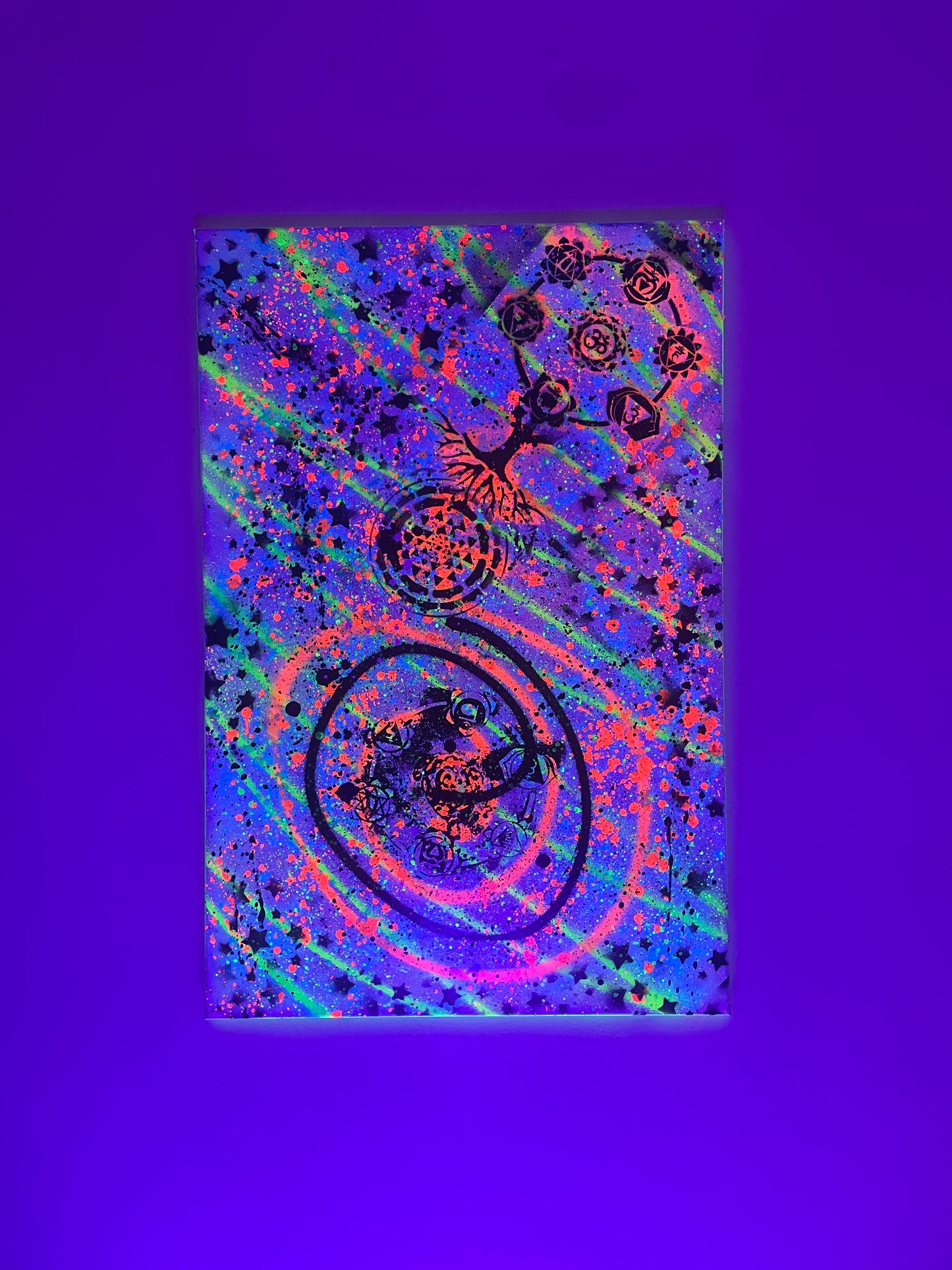 "The Ascension Portal" 5d Love Portal - Original Canvas Painting 24"x36"x5/8"