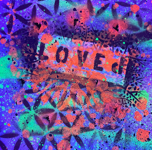 "Wholly Loved" 5d Love Portal Canvas - Original Painting - 10"x10"x3/4"