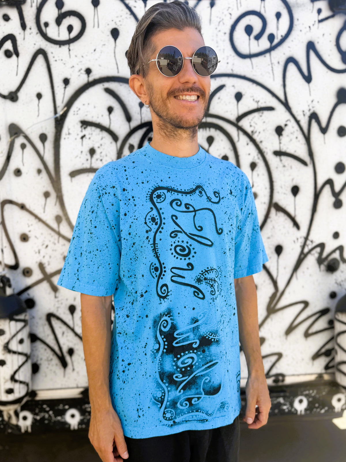 FLOW | Neon Blue Transmission Tee