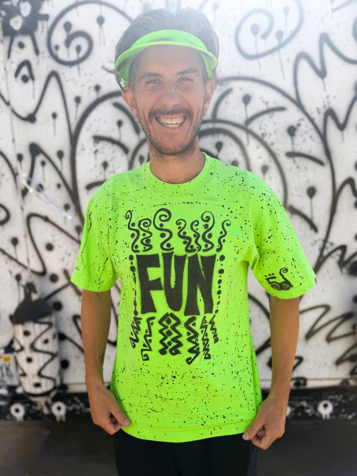 FUN | Neon Green Transmission Tee