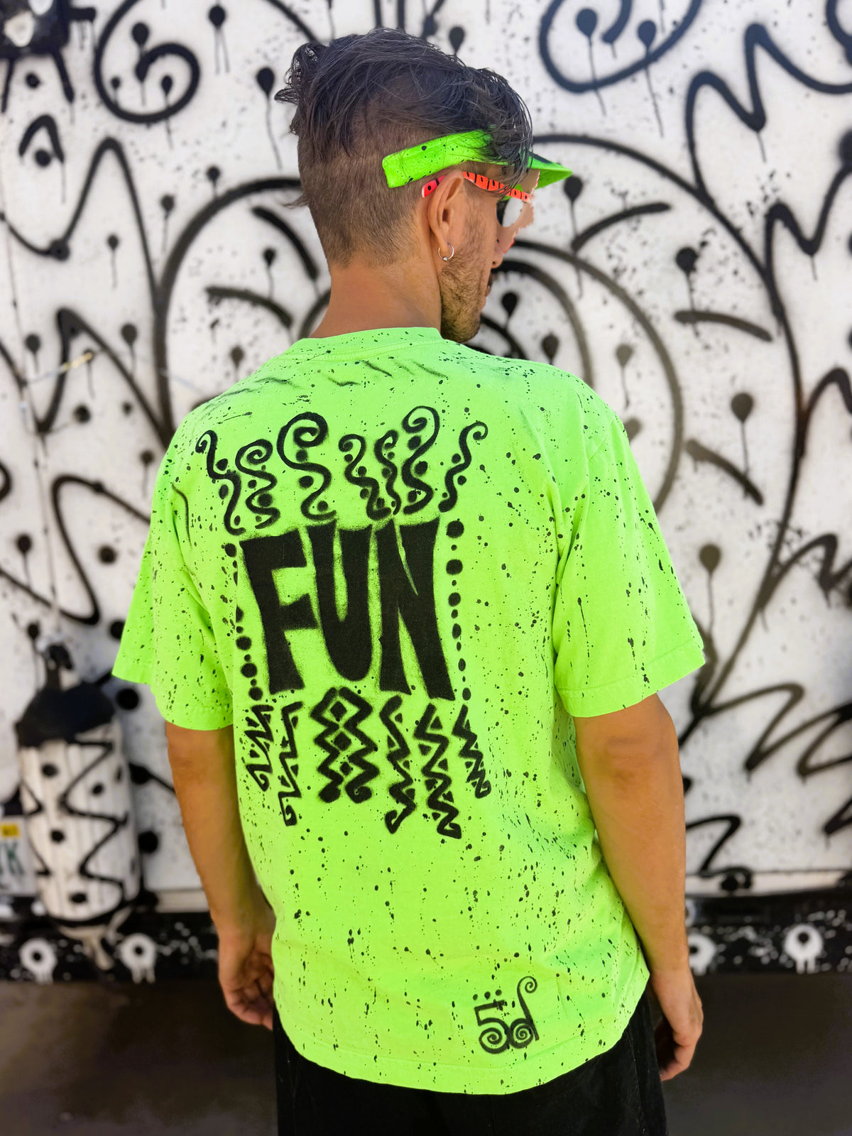 FUN | Neon Green Transmission Tee