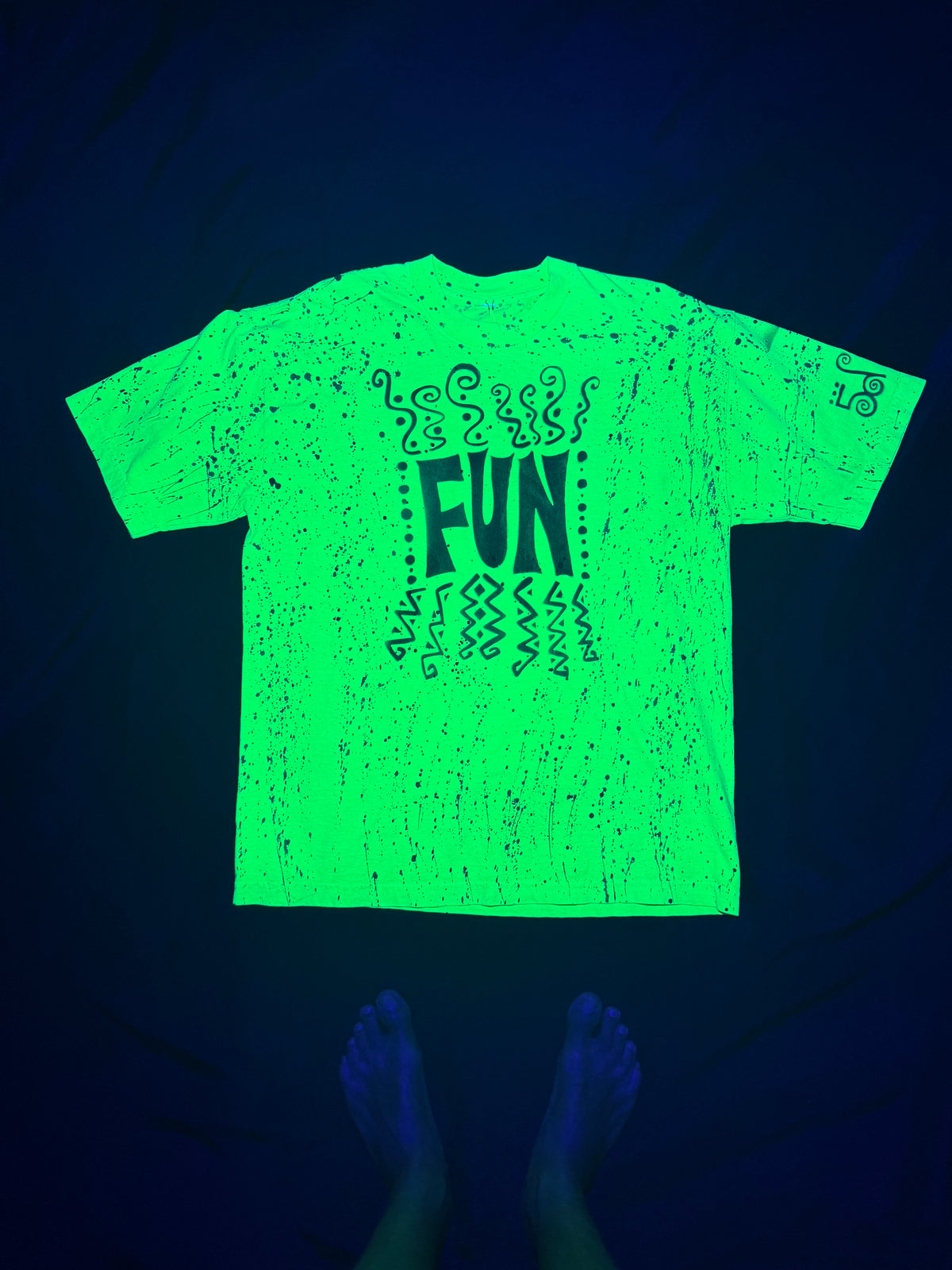 FUN | Neon Green Transmission Tee