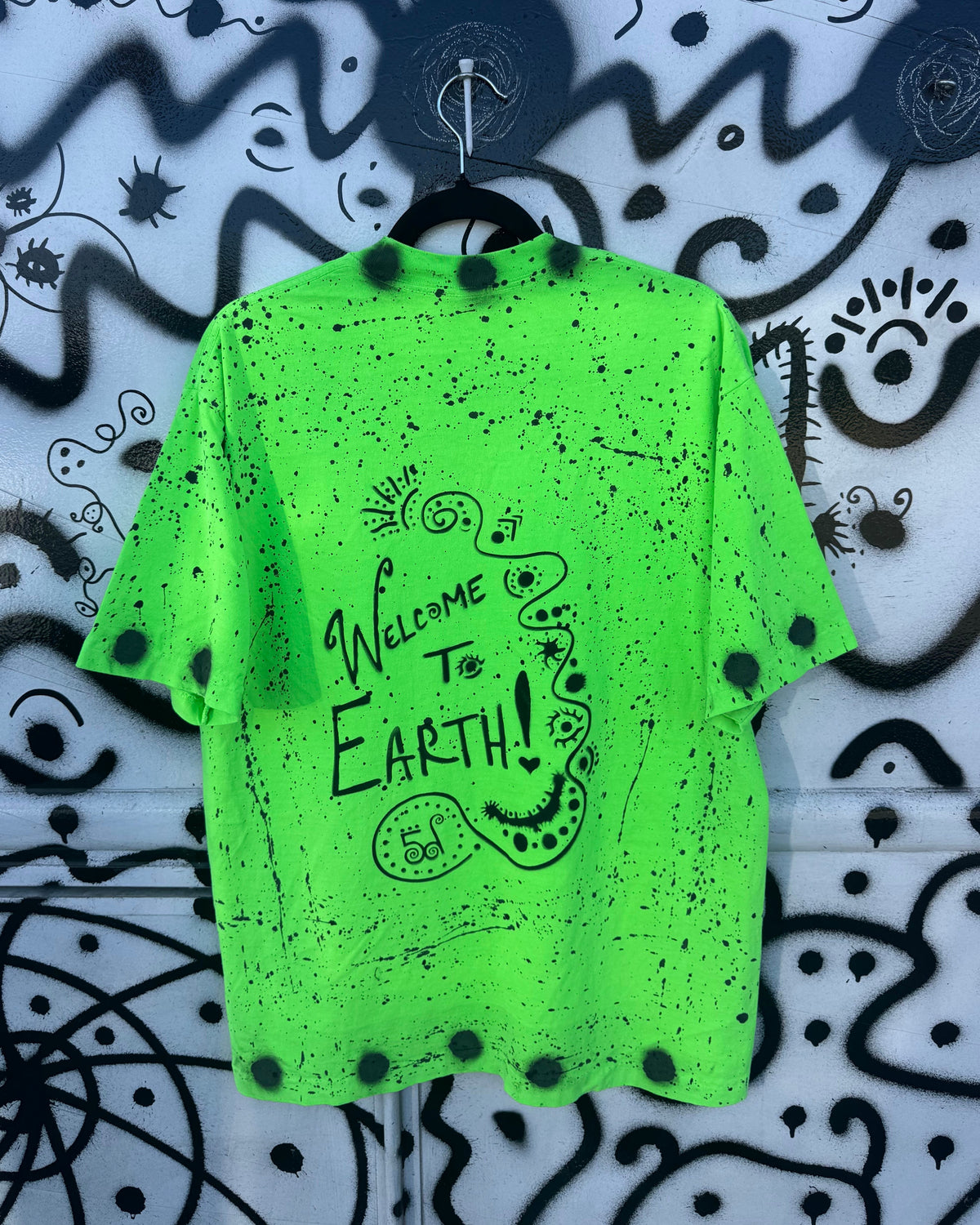 Welcome to Earth5d | Neon Green Transmission Tee